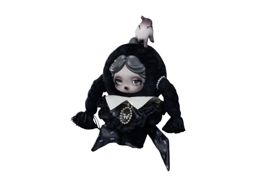 ぬいぐるみ・マスコット Wednesday Plush Classic Dress Version Pop Mart SKULLPANDA × Wednesday Plush (Classic Dress Version