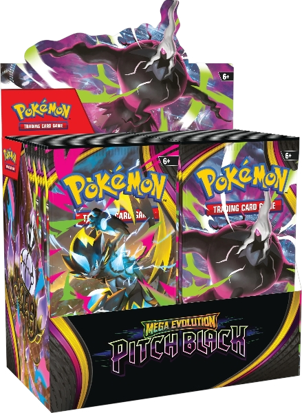 07/17 Pokemon TCG - Mega Evolution Pitch Black Booster Display Tracker ...