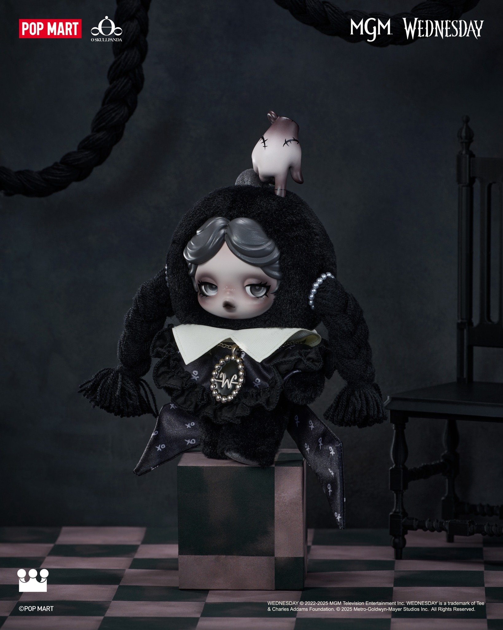 その他 WEDNESDAY PLUSH (CLASSICDRESS VERSION) SKULLPANDA × Wednesday Plush (Classic Dress Version) - USA